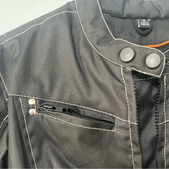 Vance Leathers Textile Fabric Fitted Moto Jacket with Removable Quilted Liner - Picture 3 of 13